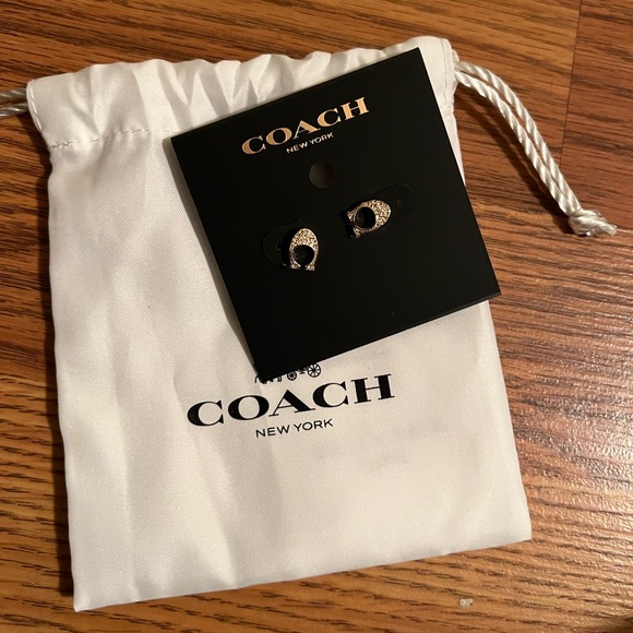 New Coach C earrings - Picture 2 of 3